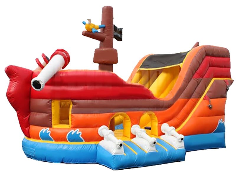 E103021 Pirate Ship Inflatable Slide - Image 1