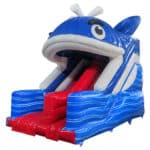 10ft Platform 3D Whale Inflatable Slide