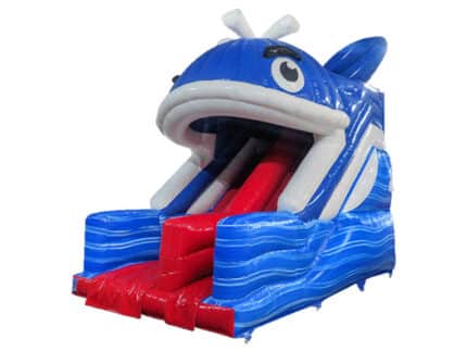 10ft Platform 3D Whale Inflatable Slide