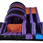 10ft Platform Black Purple Orange Inflatable Cliff Jump Slide