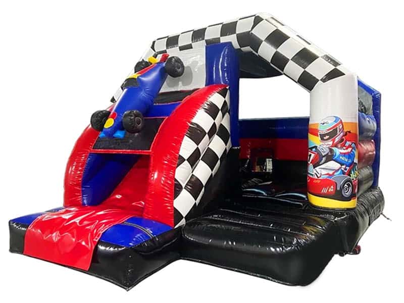 E132508 12ft x 18ft 3D Race Car Front Slide Combo - Image 1