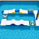 Inflatable Swimming Pool Obstacle Course