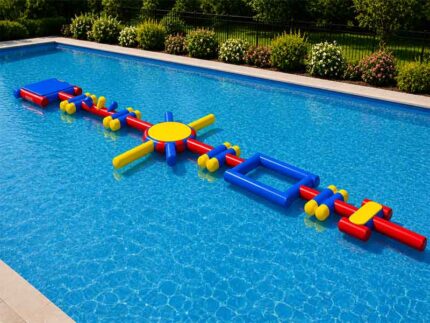 Blitz Inflatable Pool Obstacle Course
