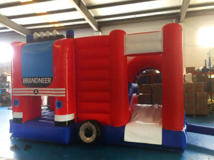 Fire Department Inflatable Bouncy Castle Slide